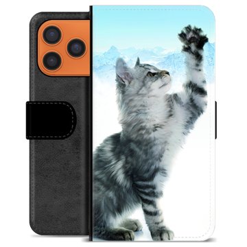 iPhone 17 Pro Max Premium Flip Cover med Pung - Kat