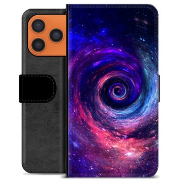 iPhone 17 Pro Max Premium Flip Cover med Pung - Galakse