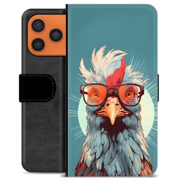 iPhone 17 Pro Max Premium Flip Cover med Pung - Høne