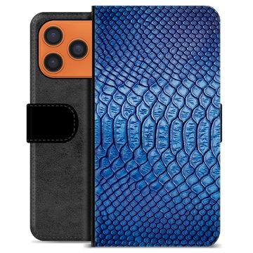 iPhone 17 Pro Max Premium Flip Cover med Pung - Læder