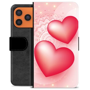 iPhone 17 Pro Max Premium Flip Cover med Pung - Kærlighed