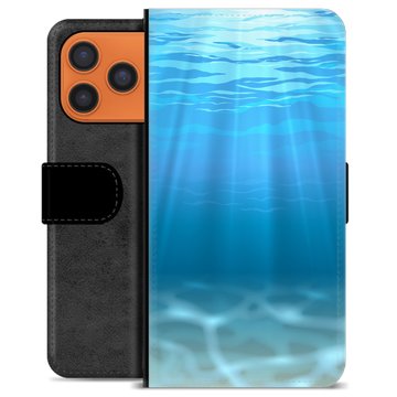 iPhone 17 Pro Max Premium Flip Cover med Pung - Hav
