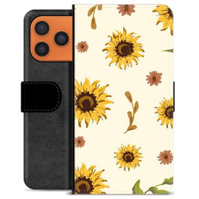 iPhone 17 Pro Max Premium Flip Cover med Pung - Solsikke