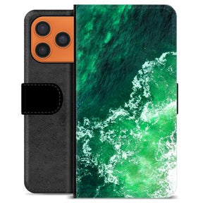 iPhone 17 Pro Max Premium Flip Cover med Pung - Bølger