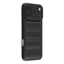 iPhone 17 Pro Max Pufferjakke Stødfast TPU-cover - Sort