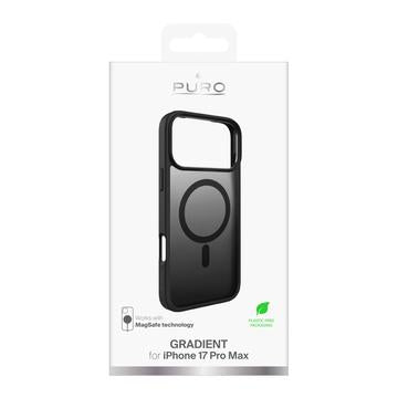 iPhone 17 Pro Max Puro Gradient Hybrid Cover - MagSafe-kompatibelt - Sort
