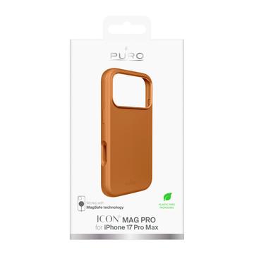 iPhone 17 Pro Max Puro Icon Mag Pro Silikone Cover - Orange