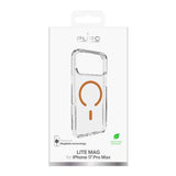 iPhone 17 Pro Max Puro Lite Mag Hybrid Cover - Ørkensol / gennemsigtig