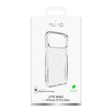 iPhone 17 Pro Max Puro Lite Mag Hybrid Cover - hvid / gennemsigtig