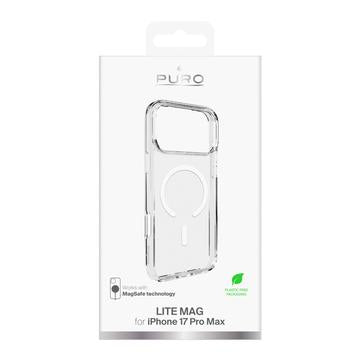 iPhone 17 Pro Max Puro Lite Mag Hybrid Cover - hvid / gennemsigtig
