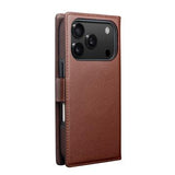 iPhone 17 Pro Max Qialino 2-i-1 aftagelig pung læderetui - MagSafe-kompatibel - Brun