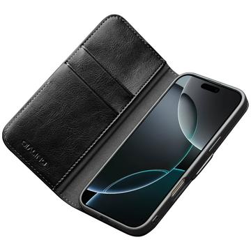 iPhone 17 Pro Max Qialino Classic Læderpung - Sort