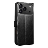 iPhone 17 Pro Max Qialino Classic Læderpung - Sort