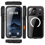iPhone 17 Pro Max Redpepper IP68 Magnetisk Vandtæt Cover - Sort