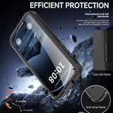 iPhone 17 Pro Max Redpepper IP68 Magnetisk Vandtæt Cover - Sort