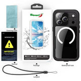 iPhone 17 Pro Max Redpepper IP68 Magnetisk Vandtæt Cover - Sort