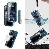 iPhone 17 Pro Max Redpepper IP68 Magnetisk vandtæt cover - Blå