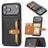 iPhone 17 Pro Max Retro Style Cover med Pung - Sort