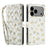 iPhone 17 Pro Max Rhombisk Blomsterpung - gule blomster