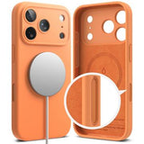 iPhone 17 Pro Max Ringke Liquid Silicone MagSafe Cover - Mandarin