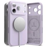 iPhone 17 Pro Max Ringke Liquid Silicone MagSafe Cover - Lyselilla
