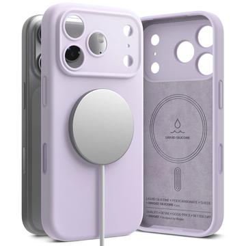iPhone 17 Pro Max Ringke Liquid Silicone MagSafe Cover - Lyselilla