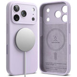 iPhone 17 Pro Max Ringke Liquid Silicone MagSafe Cover - Lyselilla