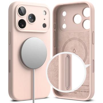 iPhone 17 Pro Max Ringke Liquid Silicone MagSafe Cover - Pink Sand