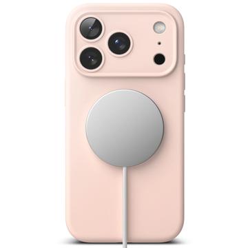 iPhone 17 Pro Max Ringke Liquid Silicone MagSafe Cover - Pink Sand