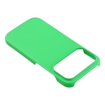 iPhone 17 Pro Max Gummibelagt Plastik Cover - Grøn