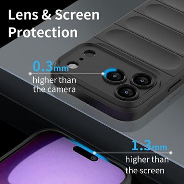 iPhone 17 Pro Max Rugged TPU Cover - Lysegrå