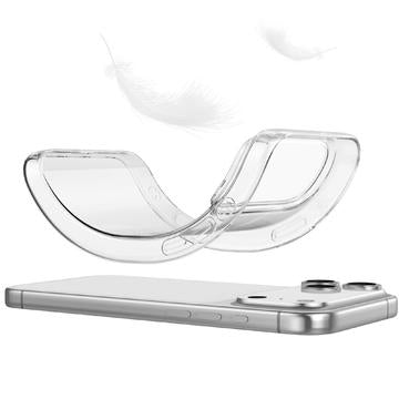 iPhone 17 Pro Max Saii 2-i-1 TPU Cover & Skærmbeskyttelse Hærdet Glas
