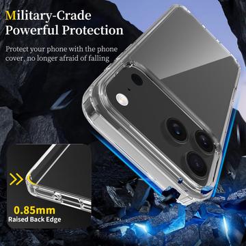 iPhone 17 Pro Max Ridsefast Hybrid Cover - Gennemsigtig