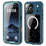 iPhone 17 Pro Max Shellbox M Series IP68 vandtæt cover - dykkercover med MagSafe-kompatibilitet - Blå