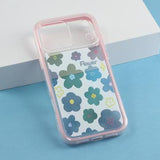 iPhone 17 Pro Max Stødsikkert Farverigt Blomster TPU-cover - lyserød