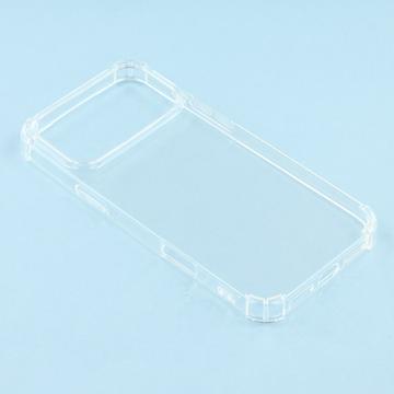 iPhone 17 Pro Max Stødtæt TPU Cover - Gennemsigtig