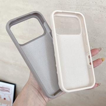 iPhone 17 Pro Max Silikone cover med sugekop - antik hvid