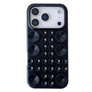 iPhone 17 Pro Max Silikone cover med sugekop - Sort