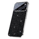 iPhone 17 Pro Max Mousserende Glitter Hybrid Cover - Sort