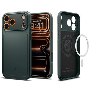 iPhone 17 Pro Max Spigen Thin Fit Mag MagSafe Cover - Afgrund grøn