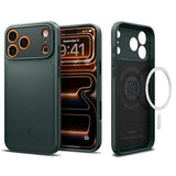iPhone 17 Pro Max Spigen Thin Fit Mag MagSafe Cover - Afgrund grøn