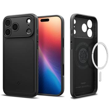 iPhone 17 Pro Max Spigen Thin Fit Mag MagSafe Cover - Sort