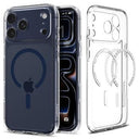 iPhone 17 Pro Max Spigen Ultra Hybrid Mag Cover - Klar / Dybblå