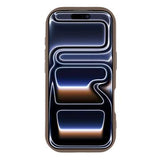 iPhone 17 Pro Max Stilfuldt stødsikkert TPU cover med forhøjede kanter - Brun / Sløjfe
