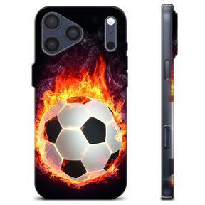 iPhone 17 Pro Max TPU Cover - Fodbold Flamme