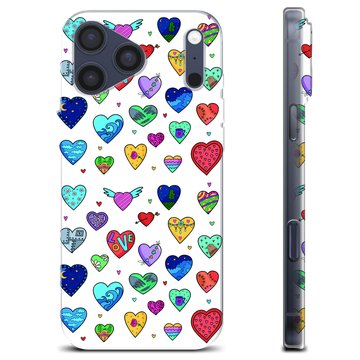 iPhone 17 Pro Max TPU Cover - Hjerter