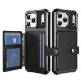 iPhone 17 Pro Max TPU Cover med Kortholder - Sort