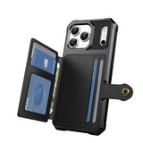 iPhone 17 Pro Max TPU Cover med Kortholder - Sort