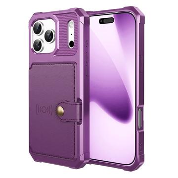 iPhone 17 Pro Max TPU Cover med Kortholder - Lilla