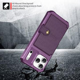 iPhone 17 Pro Max TPU Cover med Kortholder - Lilla